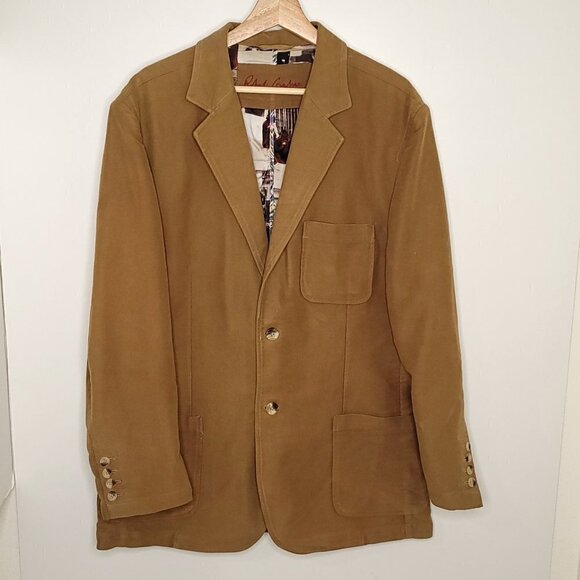 Robert Graham Russell Suede Woven Blazer Jacket - Picture 10 of 11